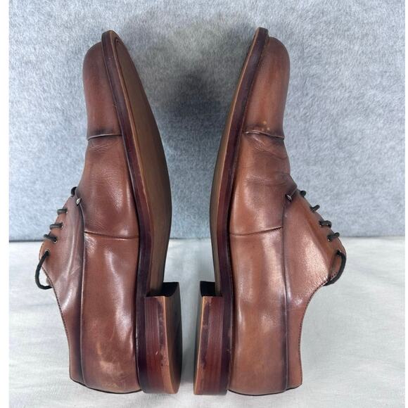Joseph Abboud Men’s sz 10 Leather Brown Dress Shoes Workwear Oxfords Office - Picture 6 of 11